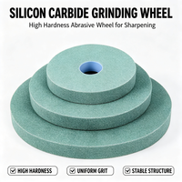 Meule en carbure de silicium céramique verte robuste, grain 46, vitesse de coupe rapide pour le traitement de finition du granit et de la pierre artificielle
