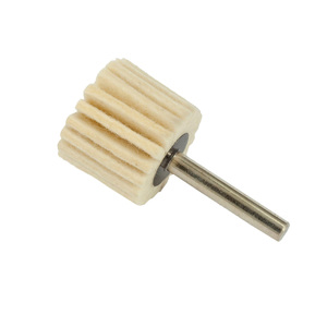 Felt Flap Wheel 30x30 Mm 6 Mm Shaft Polishing Pad For Metal Wood - Product Image 1