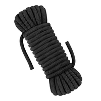 Corde de sécurité tressée haute résistance pour la randonnée en extérieur, 8 mm, 9 mm, 10 mm, 12 mm, corde statique pour l'escalade en montagne, vente en gros