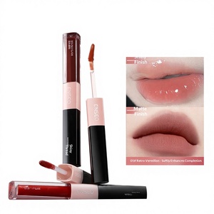 Lèvres douces et veloutées à <span class=keywords><strong>double</strong></span> embout ENSEO de luxe |   Glaçage Mat Effet Miroir <span class=keywords><strong>Double</strong></span> Texture Lisse et Fin Sans Adhérence Blanc Vente en Gros - Product Image 1