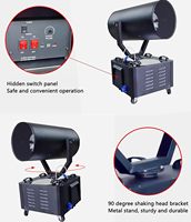 Machine à neige mobile 3000W avec jet à 90/360 degrés, canon à neige pour arbre de Noël et fête