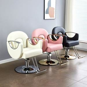 Light Luxury Barber Shop Hair Cutting Chair Hair <b>Salon</b> Dedicated Lifting Rotary Barber Hairdresser Chair - Product Image 5