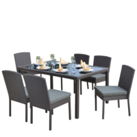 Mobilier d'extérieur chaises mobilier d'extérieur Chine ensemble de table à manger 6 chaises mobilier de salle à manger