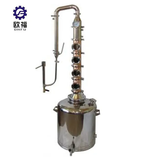 Industrial flauta columna de destilación precio/destilación fraccionada columna/columna de destilación de alcohol