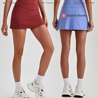 Ensemble de yoga DIMU à séchage rapide, taille haute, effet ventre plat, coupe ajustée, pour femmes, avec chemises, jupe-short de tennis, pour la gym, l'entraînement et le fitness, logo personnalisé, vente en gros