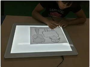 <span class=keywords><strong>Tablette</strong></span> <span class=keywords><strong>lumineuse</strong></span> LED à cadre en aluminium ultra-mince à 4 niveaux de luminosité, pour <span class=keywords><strong>dessin</strong></span> et traçage - Product Image 6