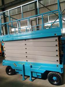 Mesas Elevadoras de Tijera Hidráulicas Eléctricas Móviles Manuales SJY de 300 kg y 500 kg, Plataforma Elevadora de Horquilla para Operaciones en Altura - Product Image 3