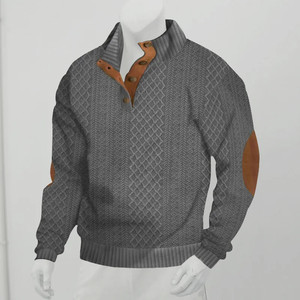 Maglione Jacquard Design o-collo a maniche lunghe - Product Image 5