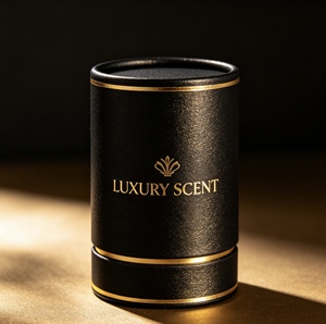 Caja de Tubo de Papel Reciclable con Logotipo Personalizado, Embalaje Cilíndrico con Estampado en Caliente para Botellas de Perfume de 50 ml y 100 ml, Embalaje de Regalo para Aceites Esenciales - Product Image 5