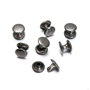Rivets pour vêtements en alliage de zinc, forme ronde en forme de champignon, durables pour les ceintures de vêtements, les sangles de bagages - Product Image 1