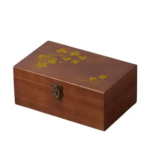 Große Retro Kiefer Nähbox für den Hausgebrauch, Großhandel gefunden Set Nähgarn Aufbewahrung sbox Holzkiste
