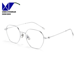 Montura Óptica Poligonal de Titanio Personalizada OEM, Talla 51-18-145, Anti-Luz Azul para Mujer, Servicio de Muestra Rápida - Product Image 5