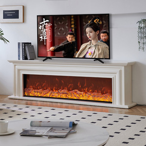 Camino TV stand francese villa di <span class=keywords><strong>simulazione</strong></span> di fiamma in legno solido riscaldamento camino decorazione <span class=keywords><strong>soggiorno</strong></span> mobili - Product Image 2