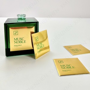 Embossed Aluminum Metal Sticker <b>Label</b> Custom Logo Adhesive Backing Luxury Style Waterproof for Perfume Candle & Cosmetic - Product Image 6