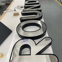 Letras de Canal Abyss de Acero Inoxidable Personalizadas de Alta Gama, Material Premium, Acabado de Capas Profundas, Decoración Interior para Recepción