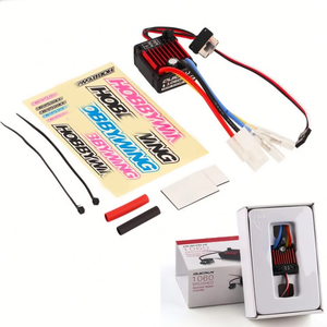 2025 New 1060 60A Brushed Metal Electronic Speed Controller ESC for 1:10 RC Car Waterproof T /XT60 Omiya Tian Plug - Product Image 1