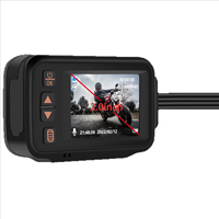 Caméra de tableau de bord pour moto, double objectif HD étanche de 3.0 pouces, contrôle par câble, enregistreur vidéo avant et arrière 720P, DVR pour voiture