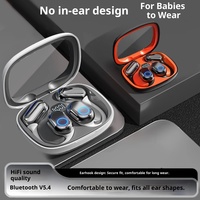 TH25 Écouteurs intra-auriculaires à crochet de style transfrontalier, nouveau modèle 2027 pour écouteurs 5.4, suppression active du bruit, son HiFi, port confortable