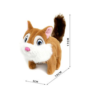 Jouet en peluche Chipmunk mignon animaux en peluche doux dans le style Chip 'n' Dale cadeau pour jeu de rôle de <span class=keywords><strong>dessin</strong></span> <span class=keywords><strong>animé</strong></span> pour enfants - Product Image 3