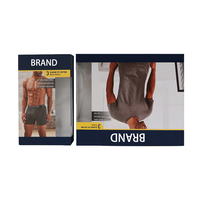 Caja de Cartón Premium para Ropa Interior con Logotipo Personalizable, Ventana Transparente de PET para Venta al por Mayor de Ropa