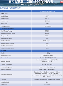 Système de Stockage d'Énergie Domestique 51.2V 1256AH 64kWh (réel <span class=keywords><strong>68kWh</strong></span>) avec BMS 300A + Équilibreur Actif + RS232 + RS485 + DDP - Product Image 6