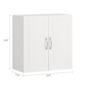 <span class=keywords><strong>Armoire</strong></span> murale de salle de bain certifiée FSC, rangement pour garage ou buanderie, <span class=keywords><strong>armoire</strong></span> <span class=keywords><strong>à</strong></span> <span class=keywords><strong>pharmacie</strong></span>, <span class=keywords><strong>armoire</strong></span> <span class=keywords><strong>à</strong></span> linge avec 2 portes - Product Image 4