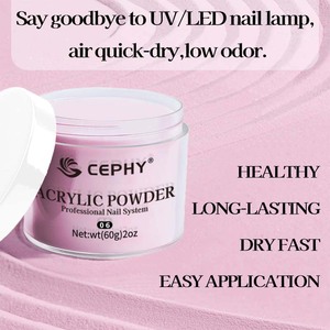 Polvo Acrílico para Uñas 3 en 1 XiaFei Profesional de Marca Privada, Color <span class=keywords><strong>Nude</strong></span> Cristal, Secado Rápido, No Tóxico, Larga Duración, a Granel, 60g - Product Image 3