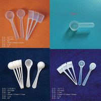 Cuillère à bille en plastique, P & M 1 g 10 g 10ml 2.5g 20ml 30g 35g 30ml