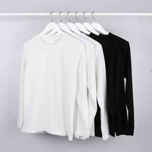 T-shirt Termica da Uomo Oversize Personalizzata in Cotone Pesante a Maglia Waffle, Girocollo a Maniche Lunghe, Morbida e Tinta Unita - Product Image 2