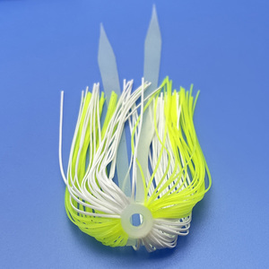 Jupes de pêche en silicone à bas <span class=keywords><strong>prix</strong></span>, jupe parapluie, leurre de pêche en caoutchouc avec cravate - Product Image 2