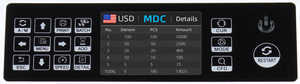 Compteur de billets de banque multi-devises durable et rapide à intelligence artificielle pour USD/<span class=keywords><strong>EUR</strong></span>/GBP/CAD/MXN/AUD, comptage automatique intelligent - Product Image 3