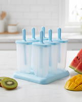 Lot de moules à glaçons en silicone personnalisés, sans BPA, réutilisables, de qualité alimentaire, multi-formes, colorés, pour vente en gros
