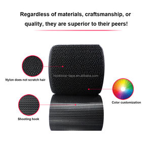 High Quality Grade 100% Nylon Injection <strong>Hook</strong> <strong>and</strong> <strong>Loop</strong> Tape Strong Pull Soft Injection Nylon White Black Customize Shoes Baby - Product Image 4