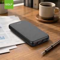 Affichage LED Pack d'alimentation électronique personnalisé Prix d'usine Batterie Li Polymère Charge rapide PD 20W Power Bank portable 10000mAh