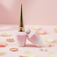 Flacon de vernis à ongles en verre de luxe personnalisé en gros de 10 ml, récipient vide coloré pour cosmétiques