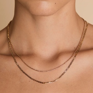 <span class=keywords><strong>Cadena</strong></span> doble <span class=keywords><strong>de</strong></span> cable y cuerda chapada en oro <span class=keywords><strong>de</strong></span> 18k, <span class=keywords><strong>cadena</strong></span> <span class=keywords><strong>de</strong></span> seguridad <span class=keywords><strong>de</strong></span> <span class=keywords><strong>plata</strong></span> 925 personalizada, dije <span class=keywords><strong>de</strong></span> lujo, venta al por mayor a granel - Product Image 2