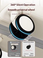 Valise à roulettes unisexe de 18 pouces à 4 roues, élégante et moderne, en ABS+PC, approuvée par les compagnies aériennes, avec serrure à combinaison TSA, bagage à main pour voyage