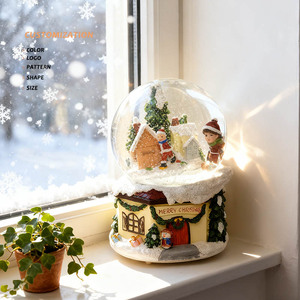 <strong>Wholesale</strong> Resin Crafts Custom Santa Claus <strong>Snow</strong> <strong>Globe</strong> Ornaments for Christmas Decorations &amp; Gifts - Product Image 1