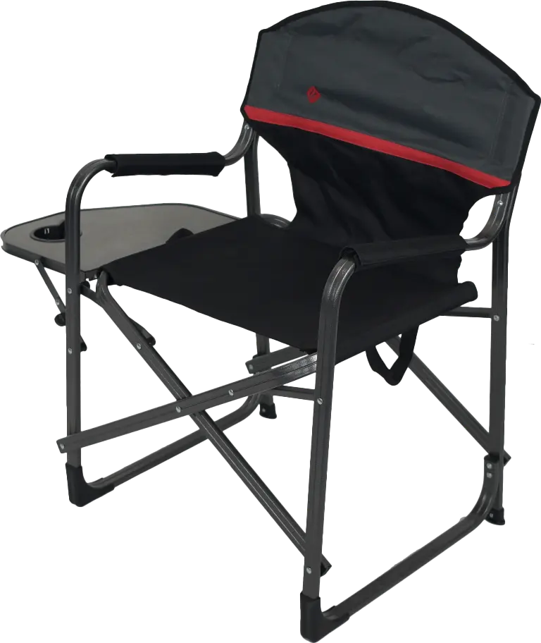 Cadeiras dobráveis de alumínio, cadeiras de diretor portátil para acampamento ao ar livre, leves com mesa lateral