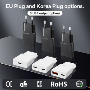 Tamaño Mini 20W 2 puertos KC KCC aprobado Pd3.0 Qc3.0 <span class=keywords><strong>cargador</strong></span> móvil rápido Usb a tipo C <span class=keywords><strong>cargador</strong></span> GaN para tableta de teléfono Android - Product Image 3