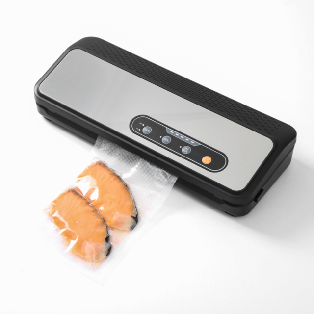 Battery Operated Stainless Steel Vacuum Sealer Machine Food Saver Household Kitchen Outdoor Use Portable Sealing System