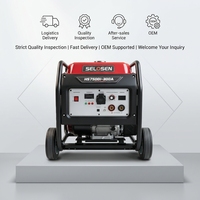 Générateur de soudage silencieux homologué CE 5,5 kW, moteur à essence, équipement de soudage portable 230A, générateur de soudage industriel 5 kW