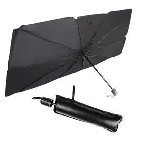 Cheaper Foldable UV Protection Car Windshield Promotion Sunshade Umbrella Giveaways for cars