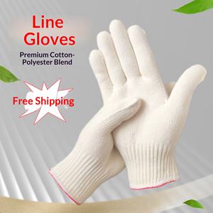 Guantes de Protección Laboral Resistentes al Desgaste para Uso en Fábrica y Construcción, Guantes Industriales de Algodón Transpirable - Product Image 2