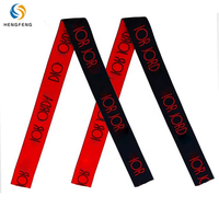 Bande élastique jacquard personnalisée en gros avec logo, double face, imprimée de lettres, en sangle éco-responsable Spandex/Nylon