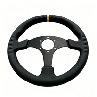 Volant de simulation de course en suède, 330 mm plat en aluminium 6061, PCD 6*70 mm compatible avec moyeu à dégagement rapide pour application de drift