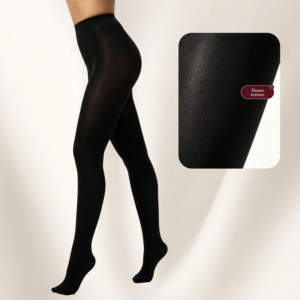 Women 240D Opaque Slim-Fit Shaping Tights High Waist No-Roll-Down <strong>Waistband</strong> Elastic One Seam Pantyhose Winter <strong>Thick</strong> <strong>Leggings</strong> - Product Image 2