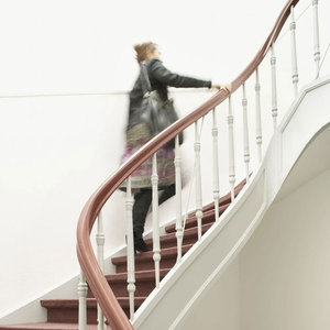 Bán Buôn Trong Nhà Dễ Dàng Uốn Linh Hoạt Nhựa Bằng Gỗ Cầu Thang Lan Can <span class=keywords><strong>PVC</strong></span> Tay Lan Can - Product Image 4