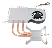 Module de refroidissement par air de conception spéciale pour ordinateur portable Ventilateur de réfrigérateur Refroidisseur de CPU tout-en-un de bureau