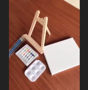 Vente en gros de chevalet en toile aquarelle pour enfants École Set de <span class=keywords><strong>dessin</strong></span> artistique pour artistes Set de <span class=keywords><strong>peinture</strong></span> chevalet en toile pour enfants - Product Image 3